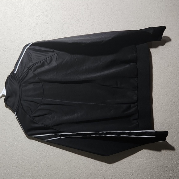Champion Womens Jacket Size L Track Jacket Arm Stripes Script Logo Black White - Picture 4 of 12